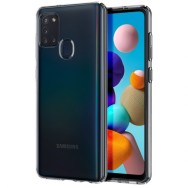 Калъф Spigen Liquid Air за Samsung Galaxy A21S, Crystal Clear