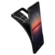 Spigen Rugged Armor удароустойчив силиконов (TPU) калъф за Sony Xperia 1 II, Matte Black