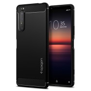 Spigen Rugged Armor удароустойчив силиконов (TPU) калъф за Sony Xperia 1 II, Matte Black