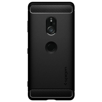 Spigen Rugged Armor удароустойчив силиконов (TPU) калъф за Sony Xperia Xz3, Black