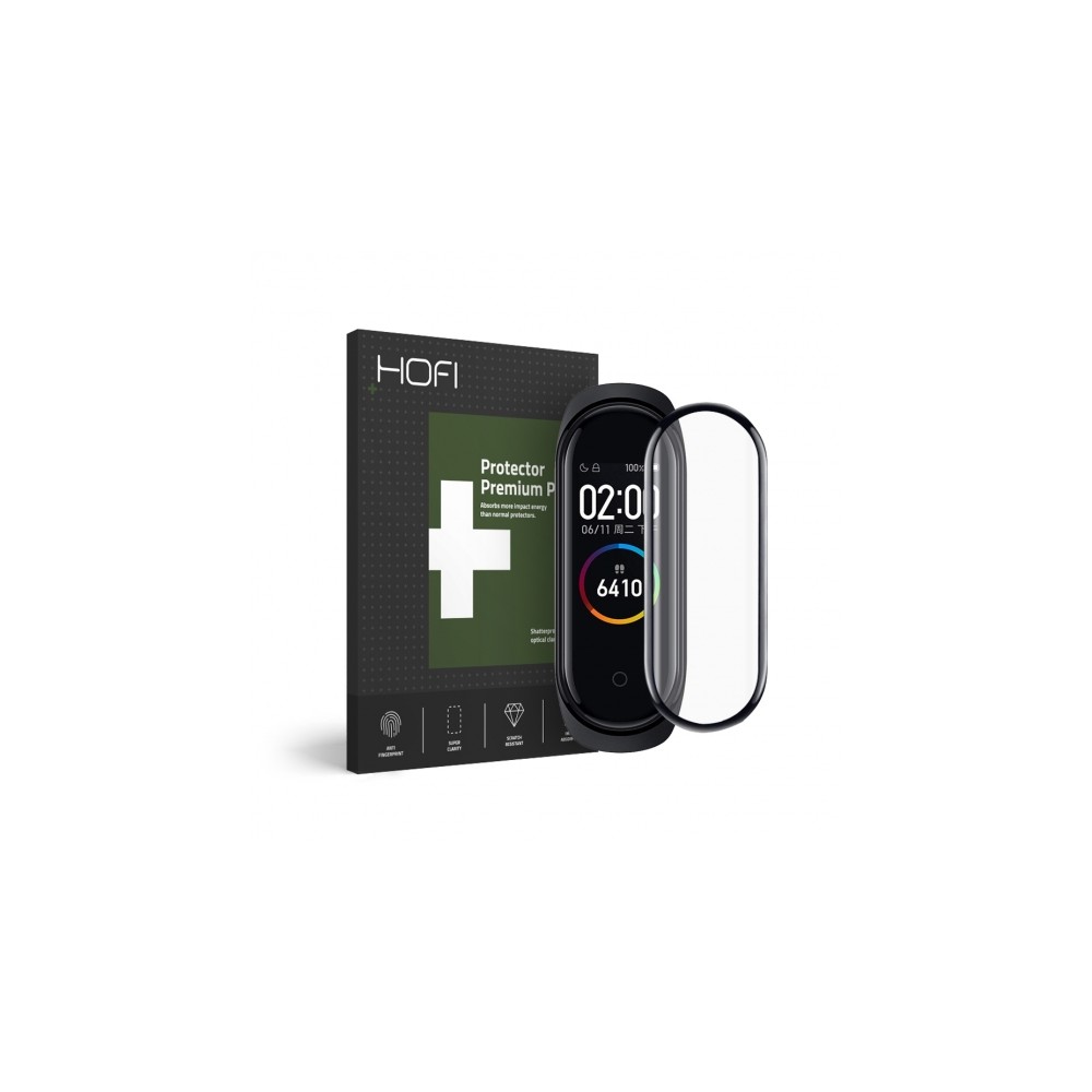 Стъклен протектор HOFI за Xiaomi Mi Band 4, Черен