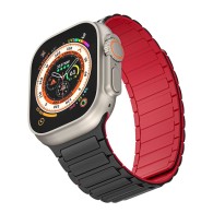 Каишка Tech-Protect iconband Magnetic за Apple Watch 4 / 5 / 6 / 7 / 8 / SE / Ultra 1 / 2, 42 / 44 / 45 / 49mm, Black Red
