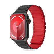 Каишка Tech-Protect iconband Magnetic за Apple Watch 4 / 5 / 6 / 7 / 8 / SE / Ultra 1 / 2, 42 / 44 / 45 / 49mm, Black Red