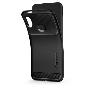 Spigen Rugged Armor удароустойчив силиконов (TPU) калъф за Xiaomi Mi A2 Lite / Redmi 6 Pro, Matte Black