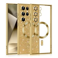 Калъф-Techsuit - Luxury Glitter MagSafe - Samsung Galaxy S24 Ultra - Gold