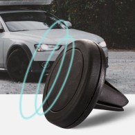 Стойка/поставка за кола PLAYER Air Vent за мобилен телефон, Универсална, Магнитна, Черен