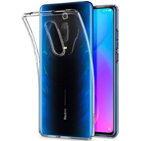 Spigen Liquid Crystal тънък силиконов (TPU) калъф за Xiaomi Mi 9T / Mi 9T Pro, Crystal Clear