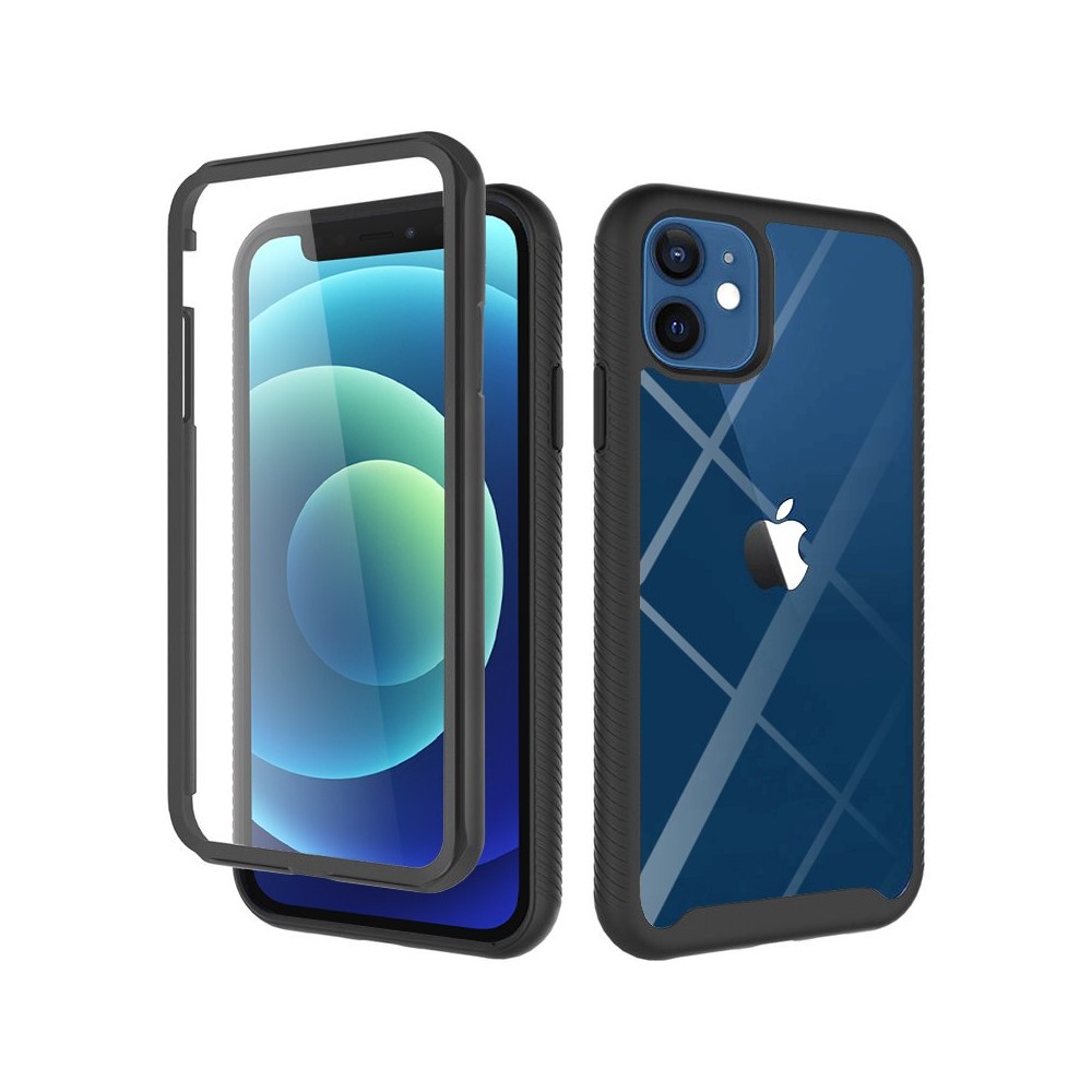 Калъф-Techsuit - Defense360 Pro + Screen Protector - iPhone 12 / 12 Pro - Black