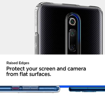 Spigen Liquid Crystal тънък силиконов (TPU) калъф за Xiaomi Mi 9T / Mi 9T Pro, Crystal Clear