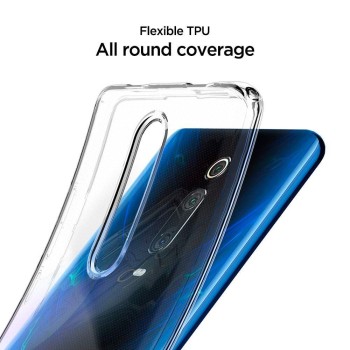 Spigen Liquid Crystal тънък силиконов (TPU) калъф за Xiaomi Mi 9T / Mi 9T Pro, Crystal Clear