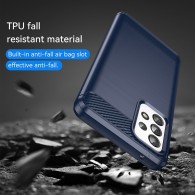 Калъф-Techsuit - Carbon Silicone - Samsung Galaxy A52 4G / A52 5G / A52s 5G - Blue