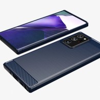 Калъф-Techsuit - Carbon Silicone - Samsung Galaxy Note 20 Ultra / Note 20 Ultra 5G - Blue