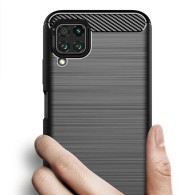 Калъф-Techsuit - Carbon Silicone - Huawei P30 Lite / P30 Lite New Edition - Blue