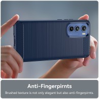Калъф-Techsuit - Carbon Silicone - Motorola Edge 30 - Blue