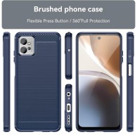 Калъф-Techsuit - Carbon Silicone - Motorola Moto G32 - Blue