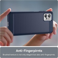 Калъф-Techsuit - Carbon Silicone - Motorola Moto G32 - Blue