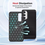 Калъф-Techsuit - Carbon Silicone - Samsung Galaxy A54 - Blue