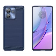 Калъф-Techsuit - Carbon Silicone - Motorola Edge 40 / Edge (2023) - Blue
