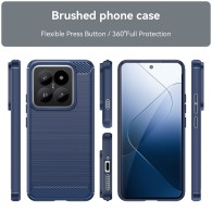 Калъф-Techsuit - Carbon Silicone - Xiaomi 14 - Blue