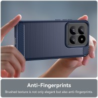 Калъф-Techsuit - Carbon Silicone - Xiaomi 14 - Blue
