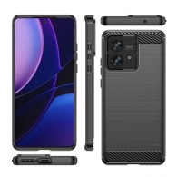 Калъф-Techsuit - Carbon Silicone - Motorola Edge 40 Neo - Blue