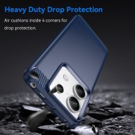 Калъф-Techsuit - Carbon Silicone - Xiaomi 13T / 13T Pro - Blue