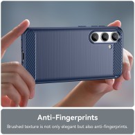 Калъф-Techsuit - Carbon Silicone - Samsung Galaxy S24 - Blue