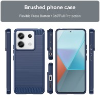 Калъф-Techsuit - Carbon Silicone - Xiaomi Redmi Note 13 5G - Blue