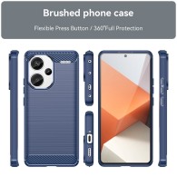 Калъф-Techsuit - Carbon Silicone - Xiaomi Redmi Note 13 Pro+ 5G - Blue