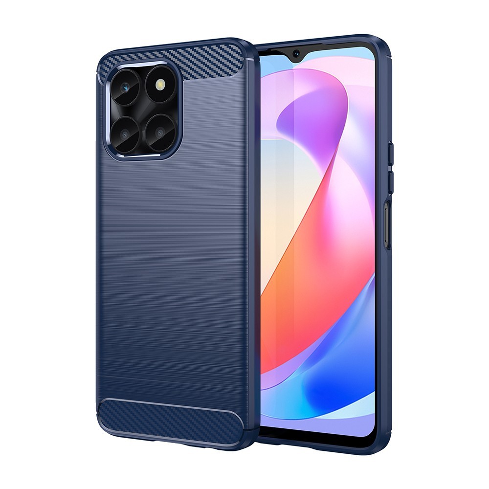 Калъф-Techsuit - Carbon Silicone - Honor X6a - Blue
