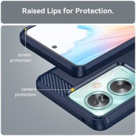 Калъф-Techsuit - Carbon Silicone - Oppo A79 5G / OnePlus Nord N30 SE - Blue