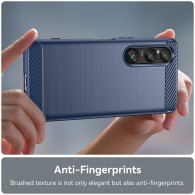 Калъф-Techsuit - Carbon Silicone - Honor X7b / X7b 5G / 90 SMART - Blue