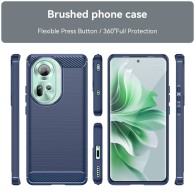 Калъф-Techsuit - Carbon Silicone - Oppo Reno11 - Blue