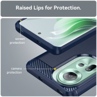 Калъф-Techsuit - Carbon Silicone - Oppo Reno11 - Blue