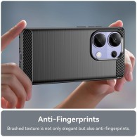 Калъф-Techsuit - Carbon Silicone - Xiaomi Redmi Note 13 Pro 4G / Poco M6 Pro 4G - Blue