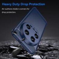 Калъф-Techsuit - Carbon Silicone - Xiaomi 14 Ultra - Blue