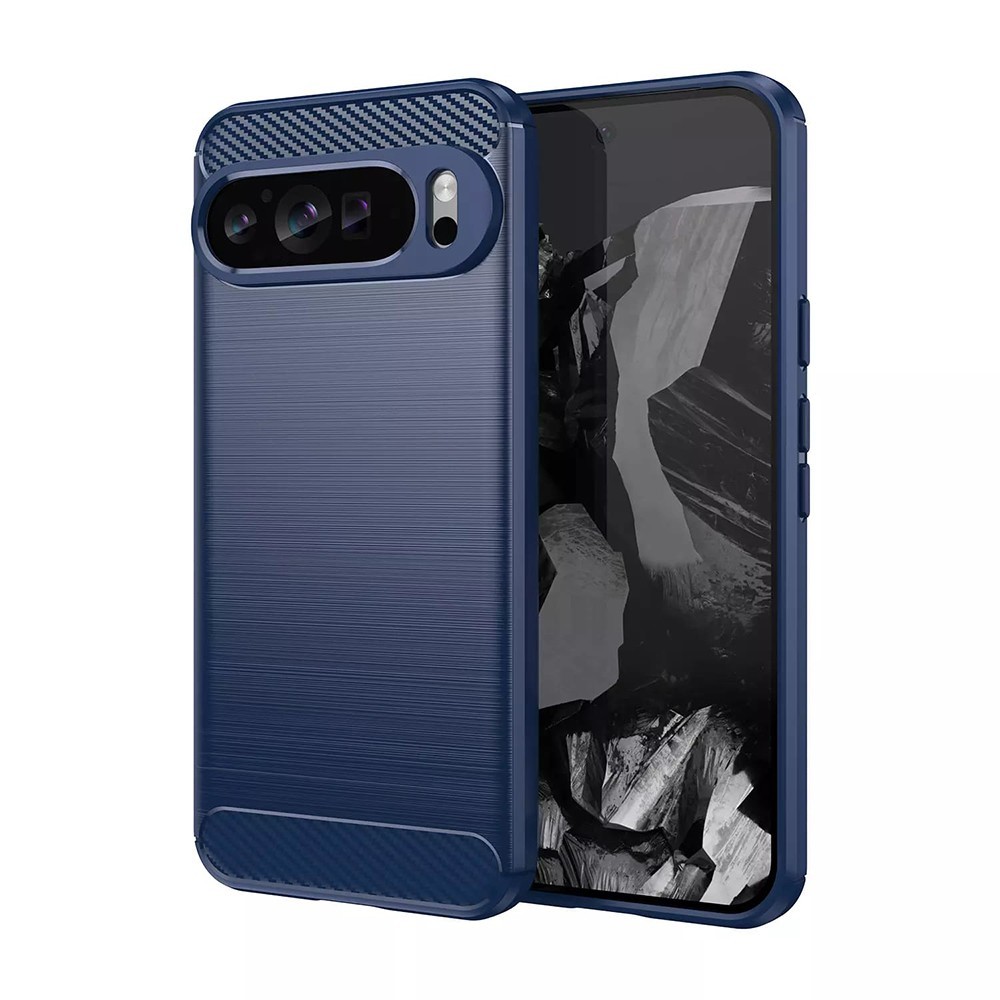 Калъф-Techsuit - Carbon Silicone - Google Pixel 9 Pro XL - Blue