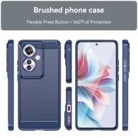 Калъф-Techsuit - Carbon Silicone - Oppo Reno11 F - Blue