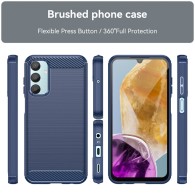 Калъф-Techsuit - Carbon Silicone - Samsung Galaxy M15 - Blue