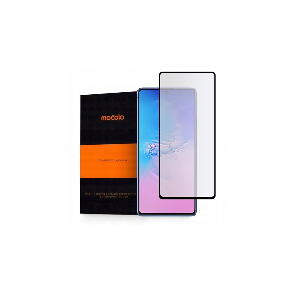 Стъклен протектор MOCOLO TG+Full Glue за Samsung Galaxy S10 Lite, Черен