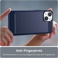 Калъф-Techsuit - Carbon Silicone - iPhone 11 - Blue