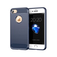 Калъф-Techsuit - Carbon Silicone - iPhone 7 / 8 - Blue