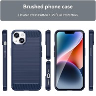 Калъф-Techsuit - Carbon Silicone - iPhone 13 - Blue