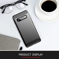 Калъф-Techsuit - Carbon Silicone - Samsung Galaxy S10 Plus - Blue