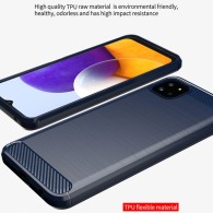 Калъф-Techsuit - Carbon Silicone - Samsung Galaxy A22 5G - Blue