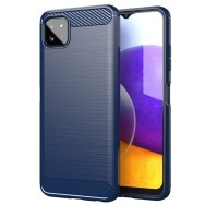 Калъф-Techsuit - Carbon Silicone - Samsung Galaxy A22 5G - Blue