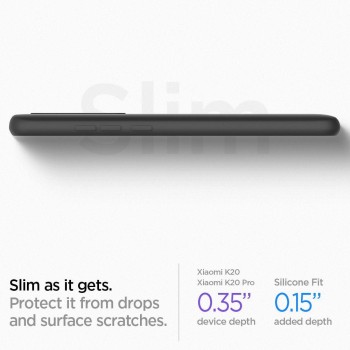 Spigen Silicone Fit Xiaomi Mi 9T / Mi 9T Pro, Charcoal