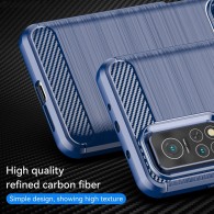 Калъф-Techsuit - Carbon Silicone - Xiaomi Mi 10T 5G / Mi 10T Pro 5G - Blue