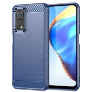 Калъф-Techsuit - Carbon Silicone - Xiaomi Mi 10T 5G / Mi 10T Pro 5G - Blue