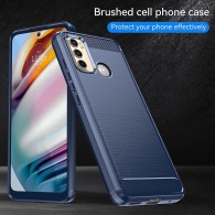 Калъф-Techsuit - Carbon Silicone - Motorola Moto G60 - Blue